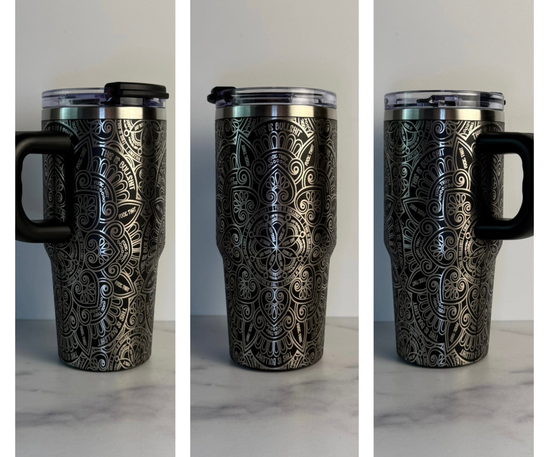 Curse Word Mandala Tumbler