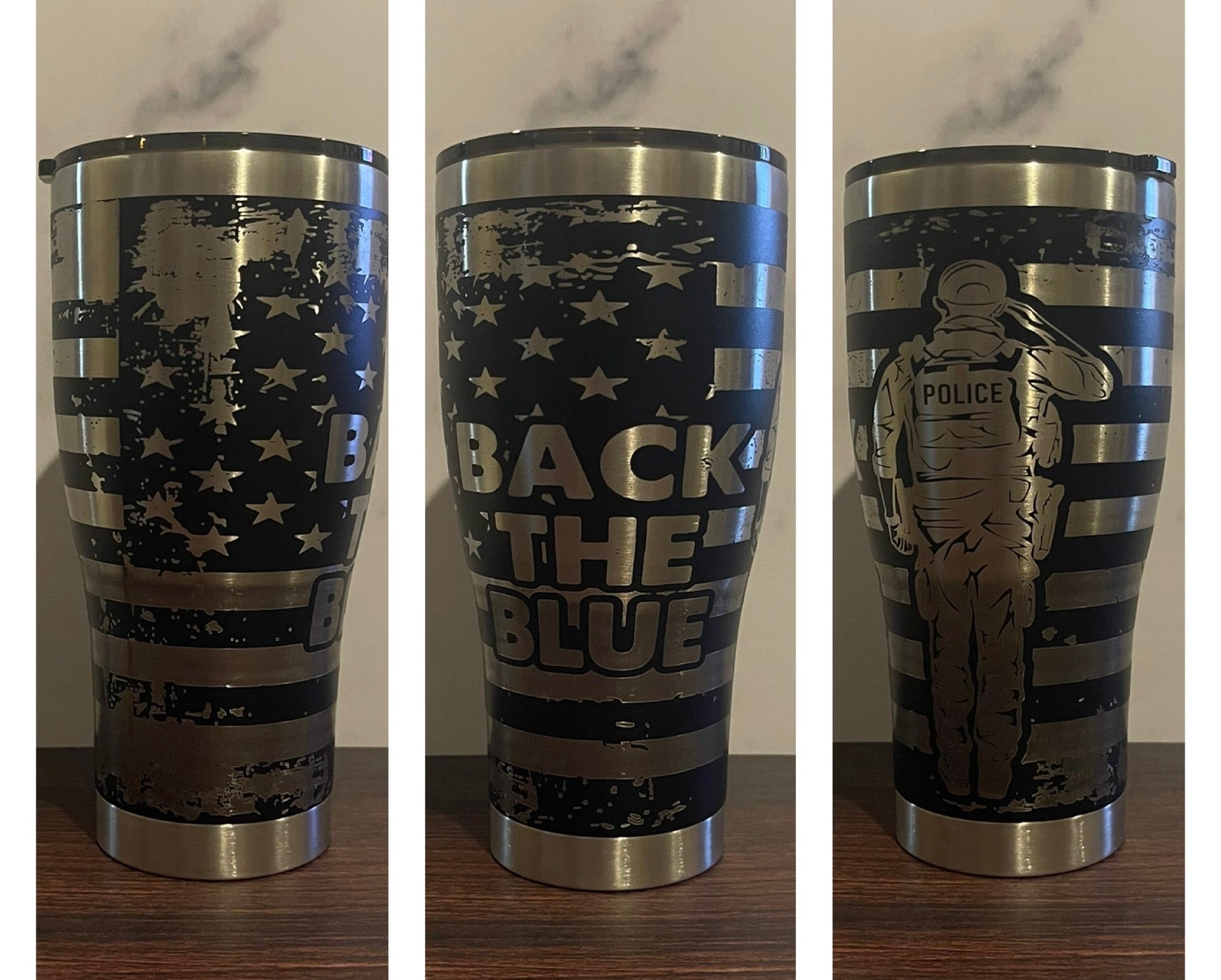 Back the Blue Tumbler
