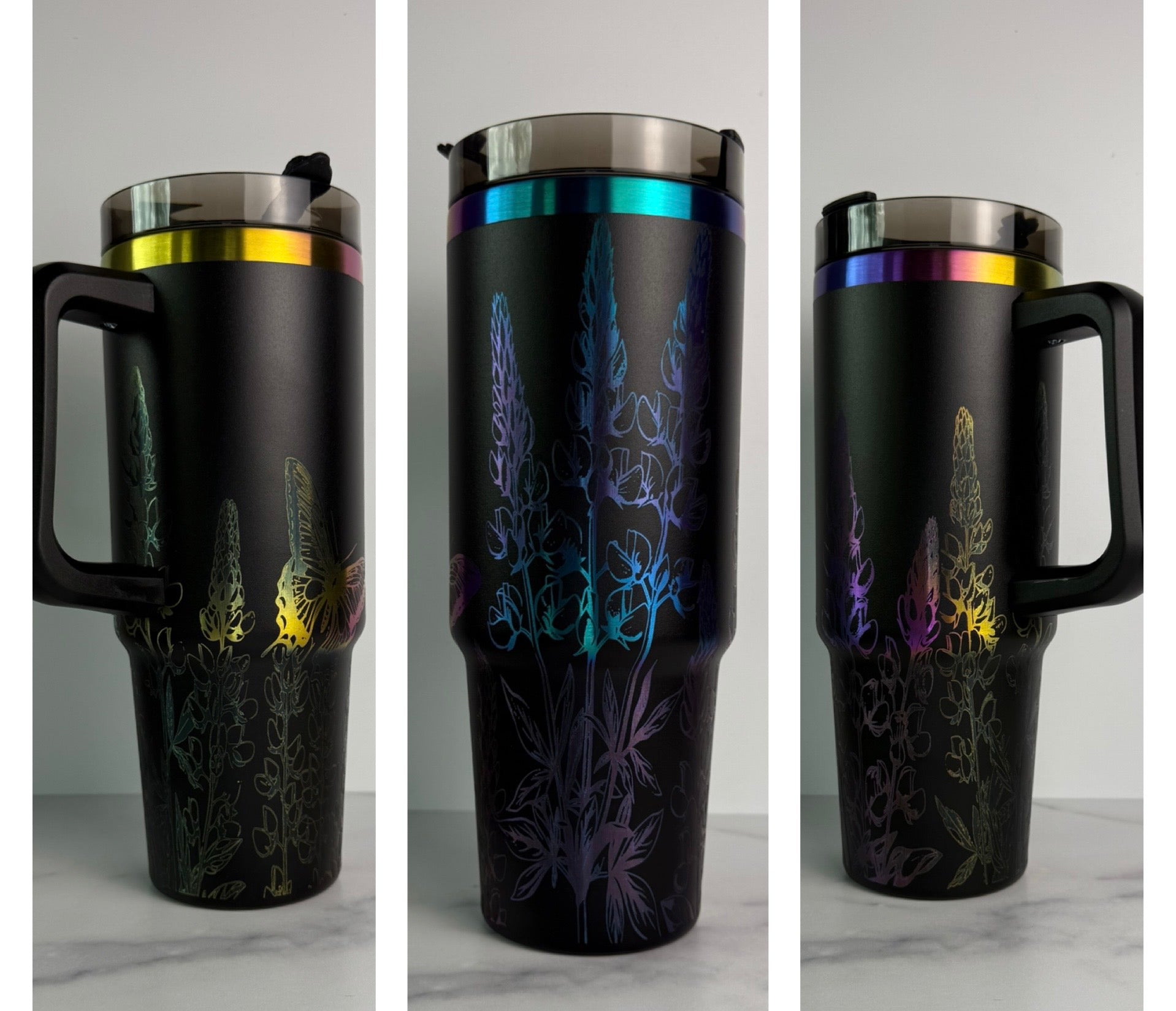 Bluebonnets with Butterfly Tumbler