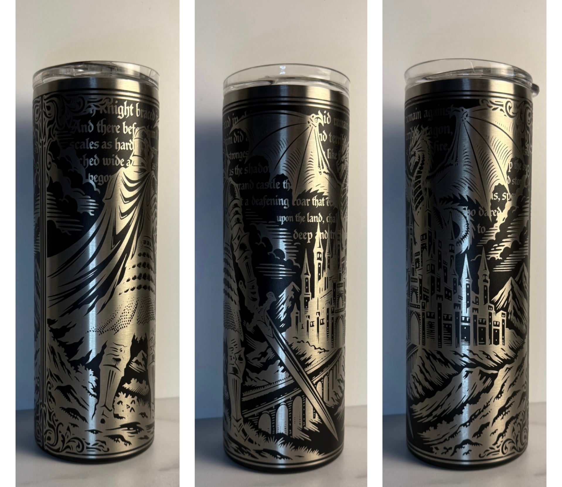 Dragon and Knight Tumbler