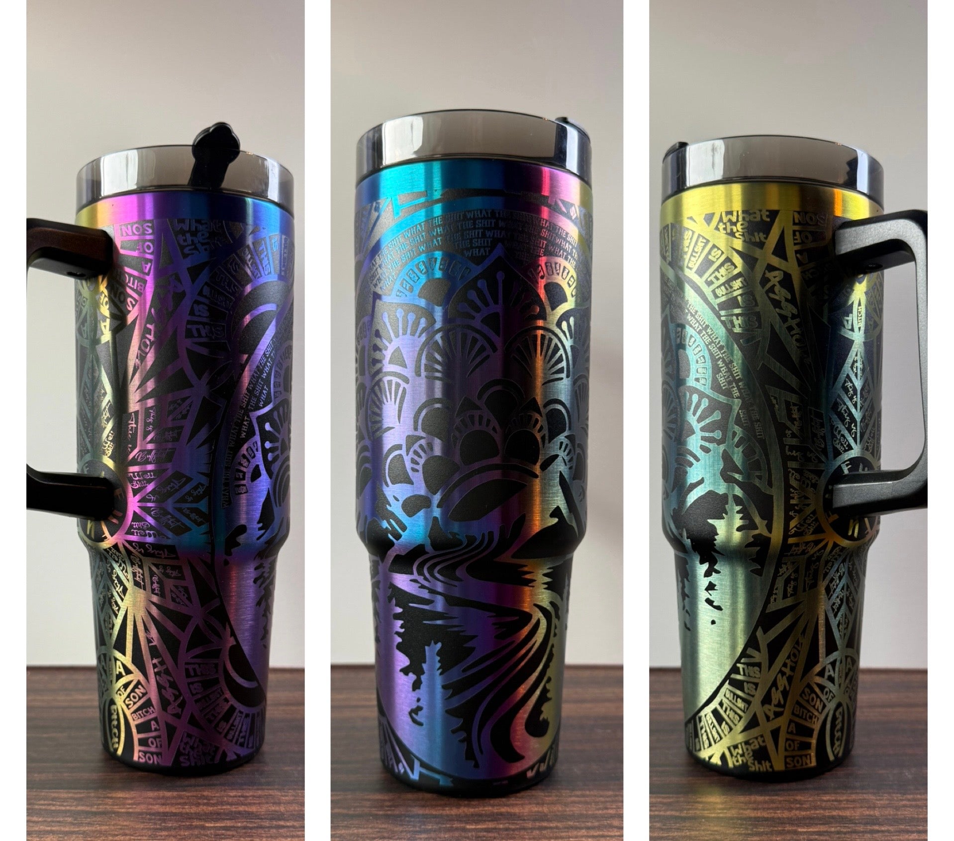 "Shit" Mandala Tumbler