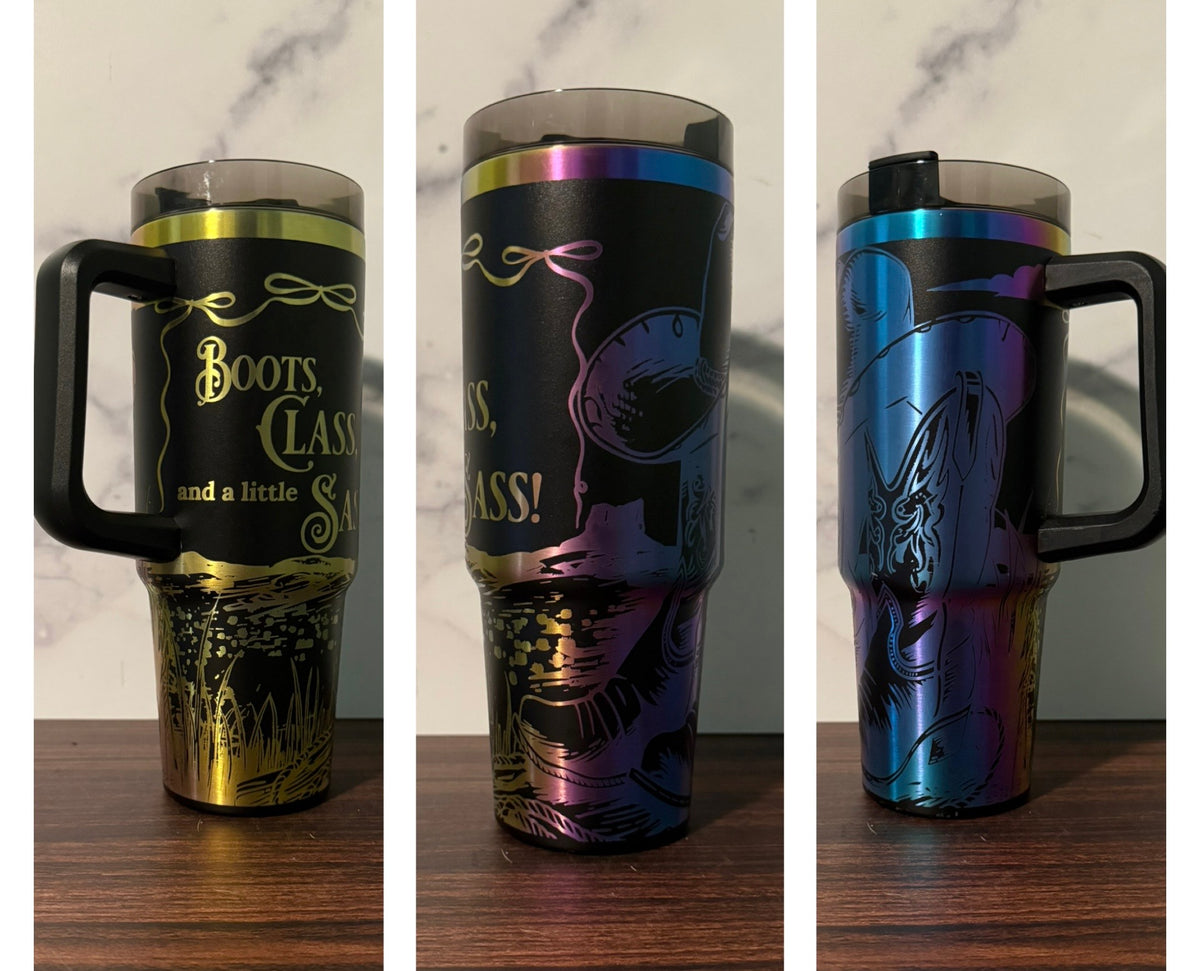 Boots, Class, Sass Tumbler