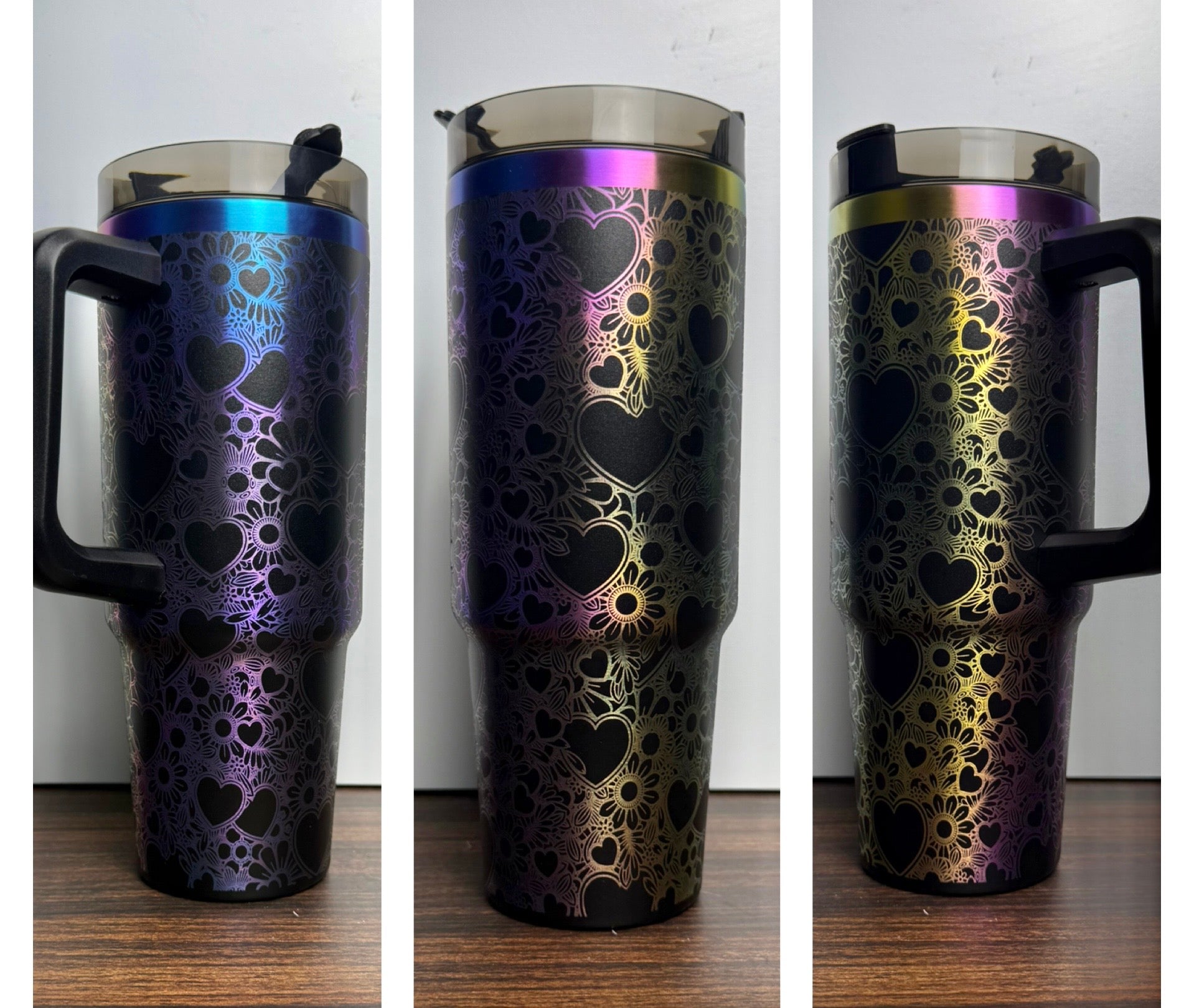 Heart Flowers Tumbler