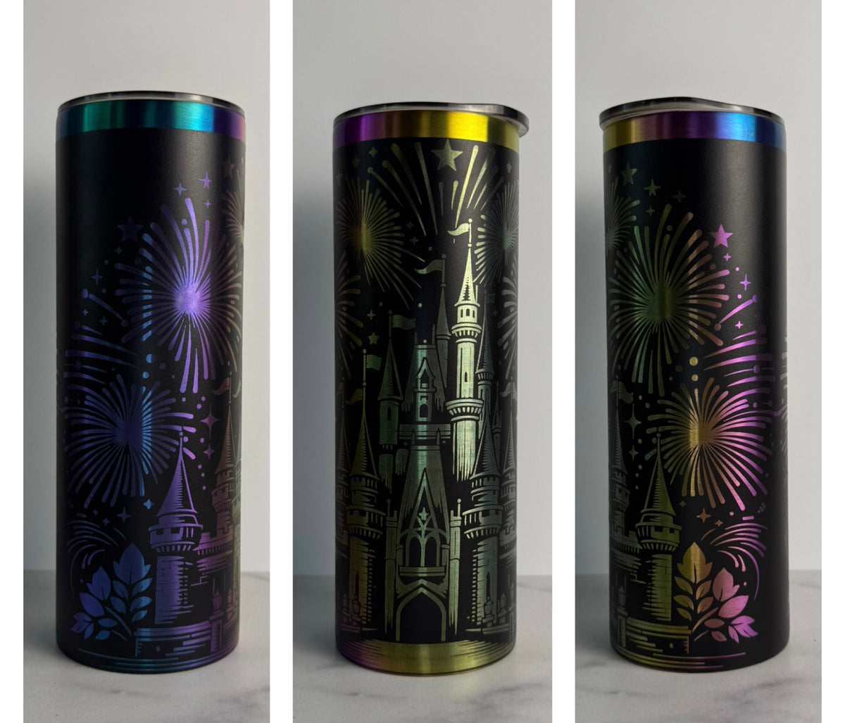 Castle Fireworks Tumbler